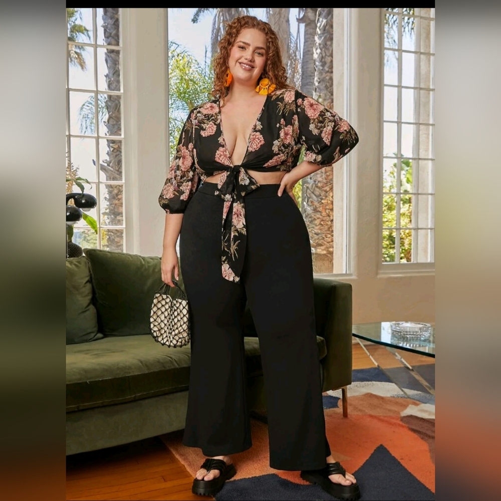 Wide Leg Black Pants